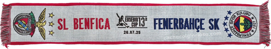 cachecol benfica fenerbahce eusebio cup 2025 lj09717