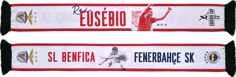 cachecol benfica fenerbahce eusebio cup 2025 lj09718