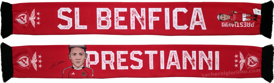 cachecol benfica atletas 2025-26 prestianni lj09137
