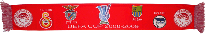 Cachecol Cachecis Benfica Grupo B Taa UEFA 2008 2009