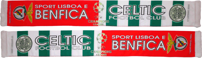 Cachecol Cachecis Benfica Celtic Champions 2006 2007
