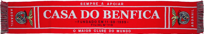 Cachecol Cachecis Casa do Benfica de Arganil