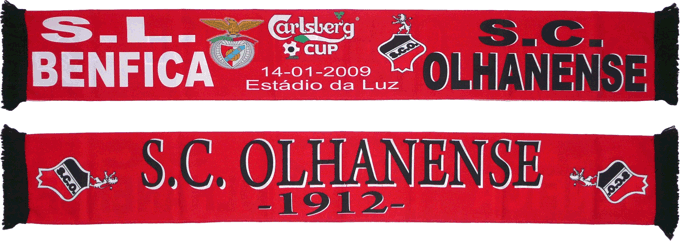 Cachecol Cachecis Benfica Olhanense Taa da Liga 2008-2009