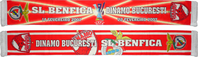 Cachecol Cachecis Benfica Dinamo de Bucareste Taa UEFA 2006-2007