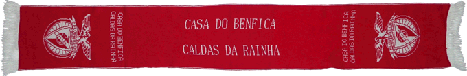 Cachecol Cachecis Casa do Benfica nas Caldas da Rainha