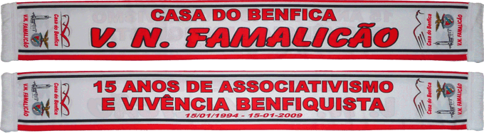 Cachecol Cachecis Casa do Benfica em Vila Nova de Famalico