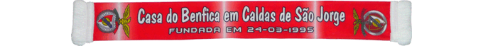 Cachecol Cachecis Mini Casa do Benfica em Caldas de So Jorge