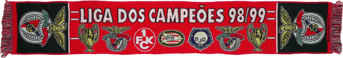 Cachecol Cachecis Benfica Grupo F Liga dos Campees 1998/1999