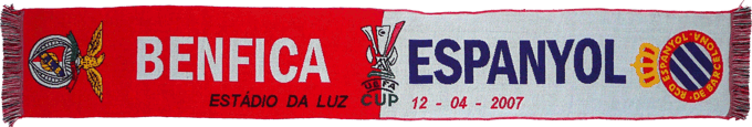 Cachecol Benfica Espanyol Taa UEFA 2006-07