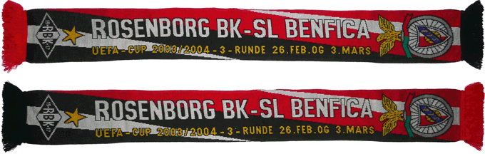 Cachecol Benfica Rosenborg Taa Uefa 2003-04