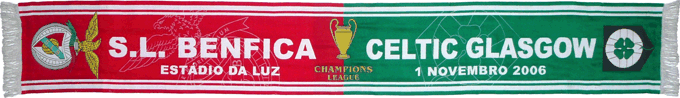 Cachecol Cachecis Benfica Celtic Champions League 2006 2007