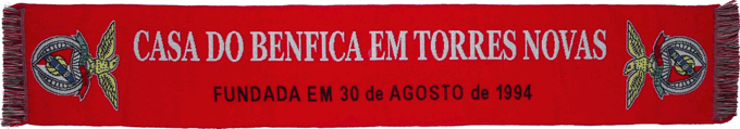 Cachecol Cachecis Casa do Benfica em Torres Novas
