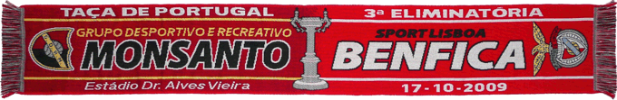 Cachecol Cachecis Benfica Monsanto Taa de Portugal 2009-2010