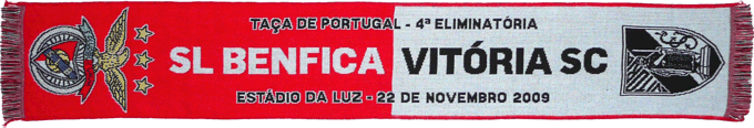Cachecol Benfica Guimares Taa de Portugal 2009/2010