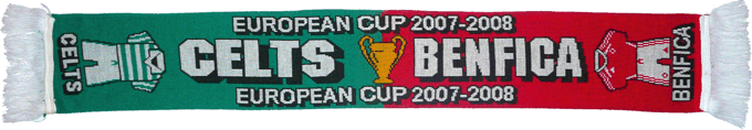 Cachecol Benfica Celtic Liga Campees 2007-08
