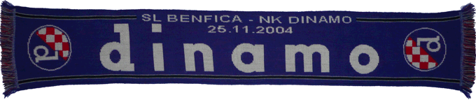 Cachecol Benfica Dinamo Zagreb Taa UEFA 2004-05