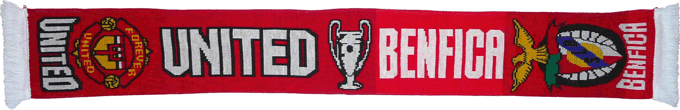 Cachecol Benfica Manchester United Liga dos Campees 2006-07