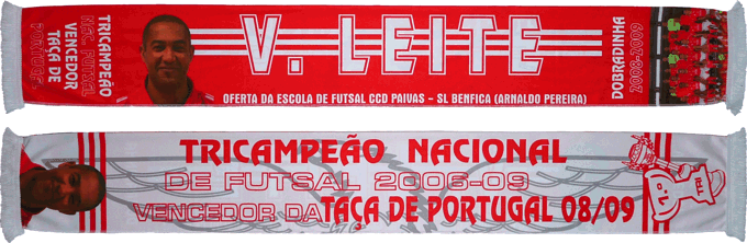 Cachecol Benfica Futsal Victor Leite