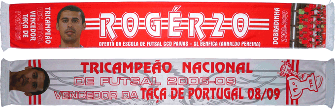 Cachecol Benfica Futsal Rogrio Vilela