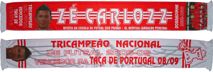 Cachecol Benfica Futsal 22 Z Carlos