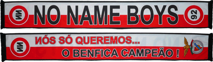 Cachecol No Name Boys 92 Ns S Queremos os Benfica Campeo