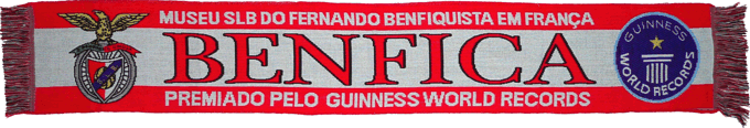 Cachecol Benfica Museu SLB Fernando Benfiquista Frana Guinness