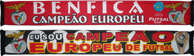 Cachecol Benfica Eu Sou Campo Europeu Futsal