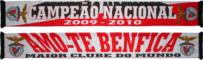 Cachecol Amo-te Benfica Campeo Nacional 2009-10