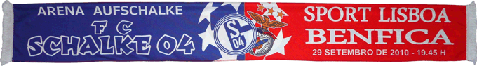 Cachecol Benfica Schalke 04 Liga dos Campees 2010-11