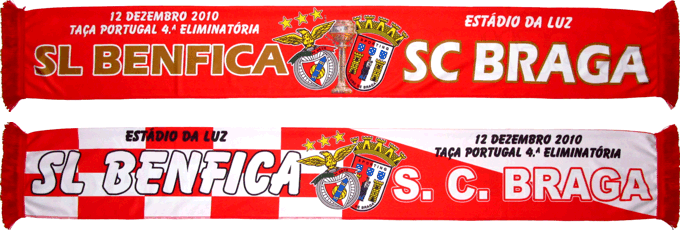 Cachecol Benfica Braga Taa de Portugal 2010-11