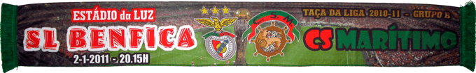 Cachecol Benfica Martimo Taa da Liga 2010-11