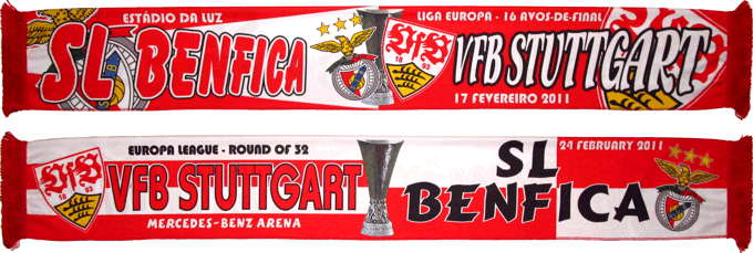 Cachecol Benfica Estugarda Liga Europa 2010-11