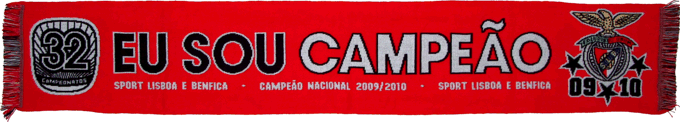 Cachecol Benfica Eu Sou Campeo 2009-10