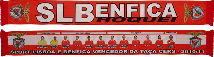 Cachecol Benfica Vencedor Taa CERS Hquei 2011-12