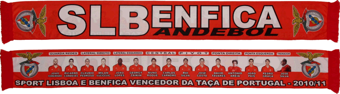 Cachecol Benfica Vencedor Taa de Portugal Voleibol 2010-11