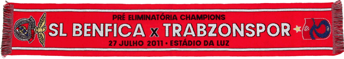 Cachecol Benfica Trabzonspor Eliminatria Liga Campees 2011-12