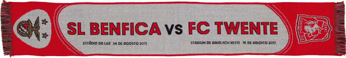 Cachecol Benfica Twente_ Eliminatria Liga dos Campees 2011-12