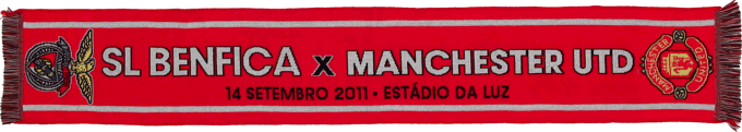 Cachecol Benfica Manchaster United Liga dos Campees 2011-12