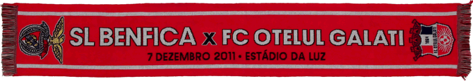 Cachecol Benfica Otelul Galati Liga dos Campees 2011-12
