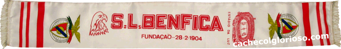 Cachecol SL Benfica Fundao 28-2-1904 Estampado