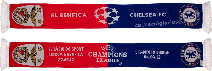 Cachecol Benfica Chelsea Liga dos Campees 2011-12