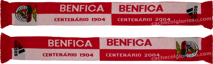 Cachecol Benfica Adidas Centenrio 2004