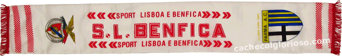Cachecol Benfica Parma Taa das Taas 1993-94