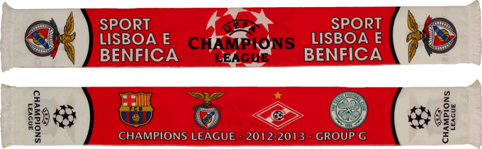 Cachecol Benfica Liga Campees Grupo G 2012-13