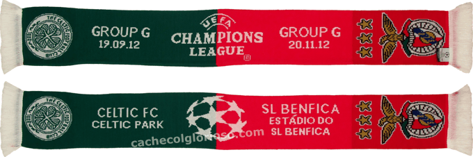 Cachecol Benfica Celtic Liga dos Campees 2012-13
