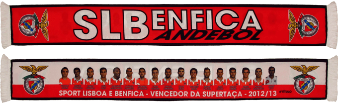 Cachecol SL Benfica Andebol Vencedor Supertaa 2012-13