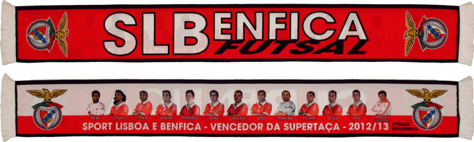 Cachecol SL Benfica Futsal Vencedor Supertaa 2012-13