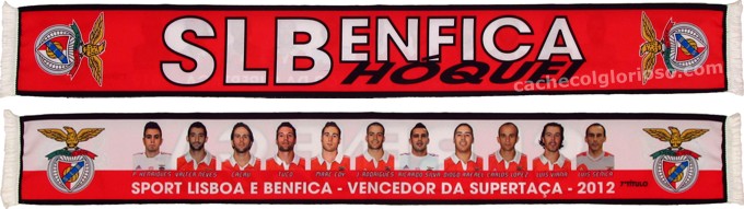 Cachecol SL Benfica Hquei em Patins Vencedor Supertaa 2012-13