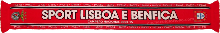 cachecol benfica bicampeoes datas