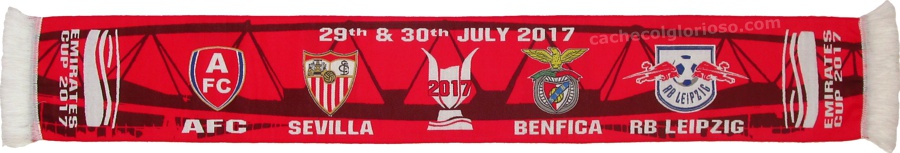 cachecol benfica emirates cup 2017